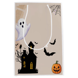 kleine Monster Halloween Verjaardag Favor Tags Medium Cadeauzakje