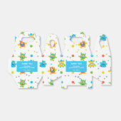 Kleine monster thema verjaardag bedankdoosjes (Uitgevouwen)