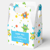 Kleine monster thema verjaardag bedankdoosjes (Geopend)