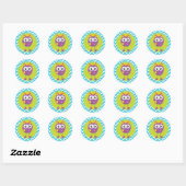 Kleine Monster Verjaardag Stickers voor Favorieten (Vel)