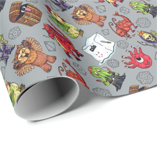 Kleine Monsters Cadeaupapier (Rol Hoek)