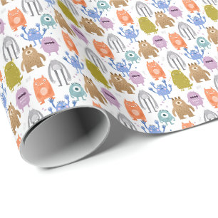 Kleine monsters kinder nursery cadeaupapier