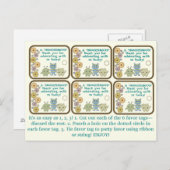 Kleine Monsters Partij voor Labels Briefkaart (Voorkant / Achterkant)