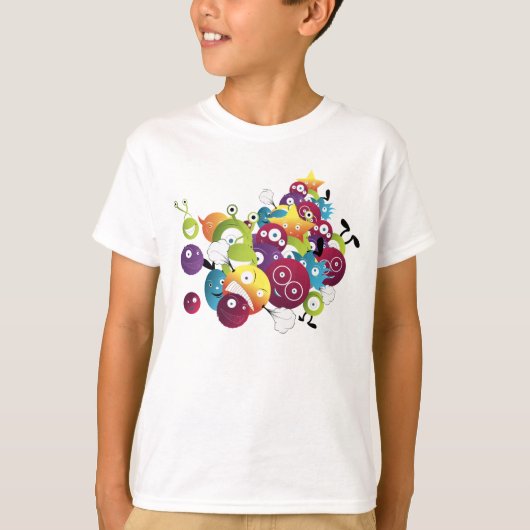 Kleine monsters t-shirt (Voorkant)