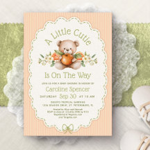 Kleine Moppie Sinaasappels Teddybeer Baby Shower