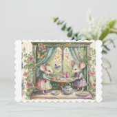 Kleine muis. feestdagenkaart (Staand voorkant)