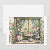 Kleine muis. feestdagenkaart (Voorkant / Achterkant)