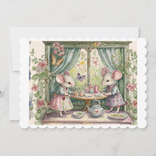 Kleine muis. feestdagenkaart (Voorkant)