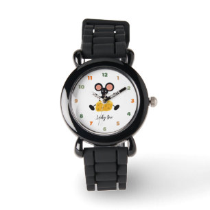 Kleine muis met kaas horloge