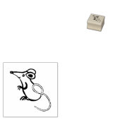 Kleine muis rubberstempel (Gestempeld)
