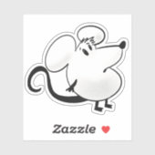 Kleine muis sticker (Vel)