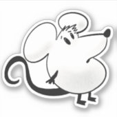 Kleine muis sticker (Voorkant)