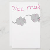 Kleine muizen briefpapier (Voorkant / Achterkant)