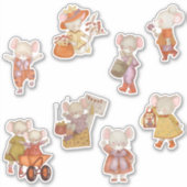 Kleine muizen sticker (Voorkant)