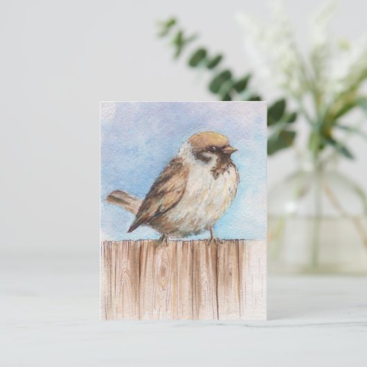 Kleine mus briefkaart (Staand voorkant)