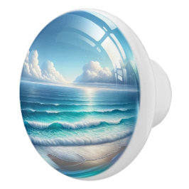 Kleine nautische - oceaan keramische lade knoppen