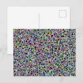 Kleine neon cirkels Briefkaart (Voorkant / Achterkant)