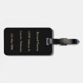 Kleine Ninja met Naam, Adres en Info van het Conta Bagagelabel (Achterkant horizontaal)