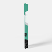 Kleine Ninja Peeking op Groen iPhone Hoesje (Linkerkant)