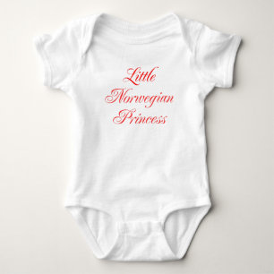 Kleine Noorse prinses Baby Girl Romper
