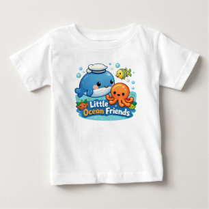 Kleine oceaanvrienden – Baby T-shirt met leuke zee