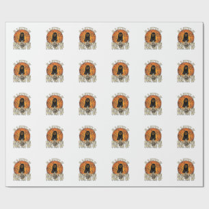Kleine ochtend-pick-me-up Halloween Ghost Skull Mu Cadeaupapier