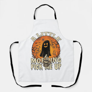 Kleine ochtend-pick-me-up Halloween Ghost Skull Mu Schort