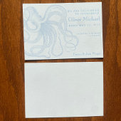 Kleine Octopus Geboorte Aankondiging Baby Boy