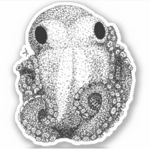 Kleine octopus sticker