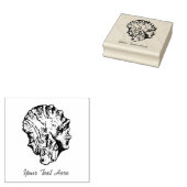 Kleine oester Napkin Stamp Rubberstempel (Gestempeld)