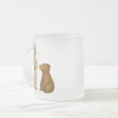 Kleine ogen, grote dromen matglas koffiemok (Voorkant links)