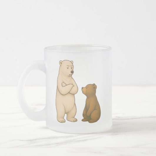 Kleine ogen, grote dromen matglas koffiemok (Links)