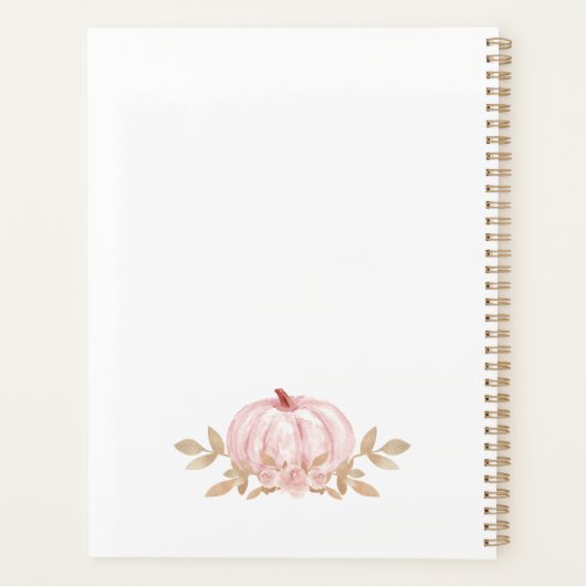 Kleine olifant met pompoenkaner planner (Achterkant)