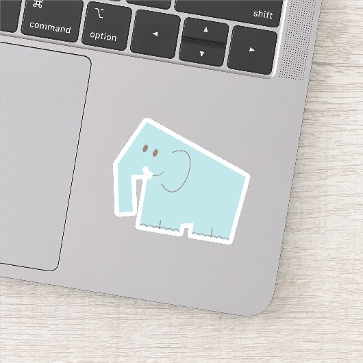 Kleine olifant sticker (Detail)