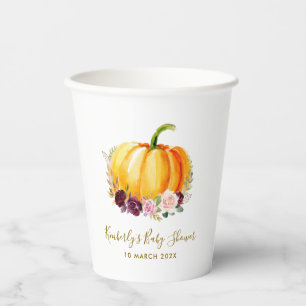 Kleine olifantenpompoenen baby shower  papieren bekers