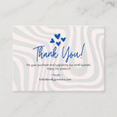 Kleine Onderneming Dank u Informatiekaartje (Voorkant)