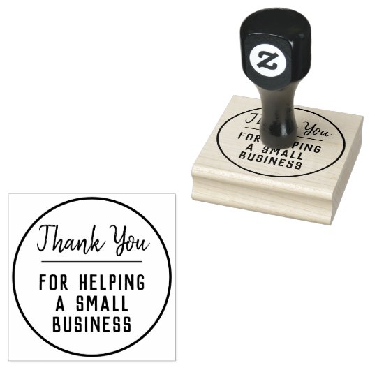 Kleine Onderneming Dank u Rubberstempel (Gestempeld)