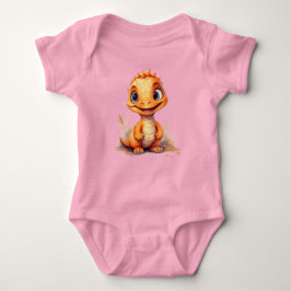 Kleine Oranje Dino Romper