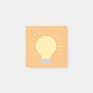 Kleine Oranje geel gloeilamp Art 3x3 kleverige min Post-it® Notes