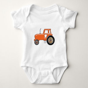 Kleine Oranje tractor Romper