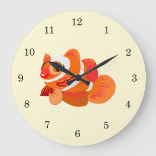 Kleine Oranje vis Grote Klok