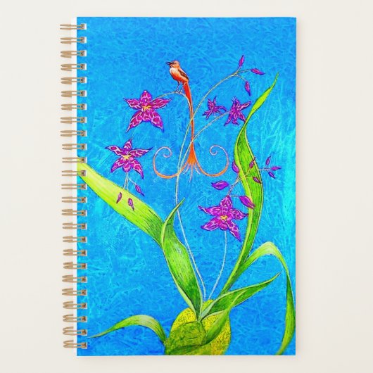 kleine orchidee vogel planner (Voorkant)