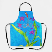  kleine orchidee vogel schort (Voorkant)