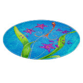  kleine orchidee vogel snijplank (Hoek)