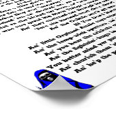 KLEINE ORFANT ANNIE POEM-POSTER POSTER (Hoek)