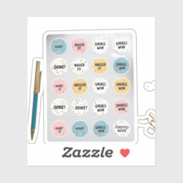 Kleine overwinningen" Stickers: vier je dagelijkse Sticker