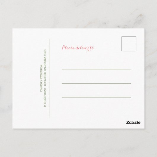 Kleine Paard Verjaardag Dank u Briefkaart (Achterkant)