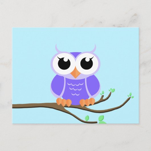 Kleine Paarse boomkor - Blank Briefkaart (Voorkant)