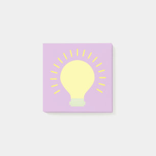 Kleine Paarse gele gloeilamp Art 3x3 kleverige min Post-it® Notes