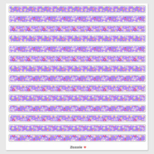Kleine Paarse Narrow Borders Sticker